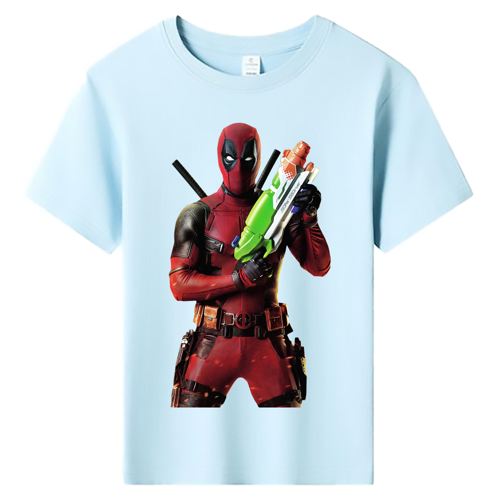 （画像用） Deadpool デッドプール 綿100％キッズTシャツ（フロントプリント）